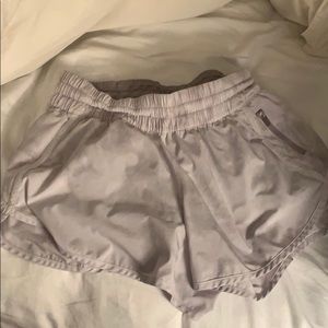 White Lululemon shorts